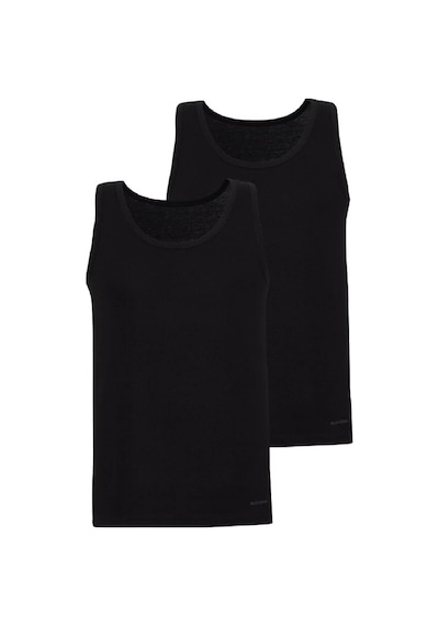 Blackspade-9225-loose-fit-erkek-2li-ekonomik-paket-100-pamuklu-atlet Siyah