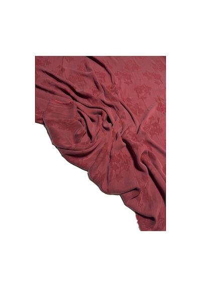 Jakarlı İpek Cupro Kumaş En 120 Cm Parlak Dökümlü Elbise, Gömlek, Kimono, Takım Ve Pantolon 1200 -9 Bordo
