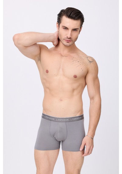 L'espadon Maritime Elite Erkek Boxer Şort -3099 Gri