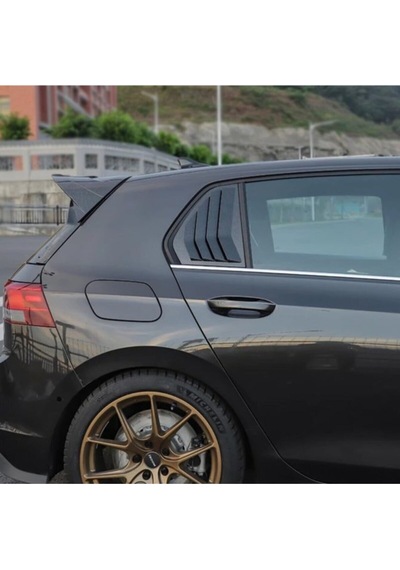 Volkswagen Golf 8 Ithal Piano Black Cam Kaplama Vizörü