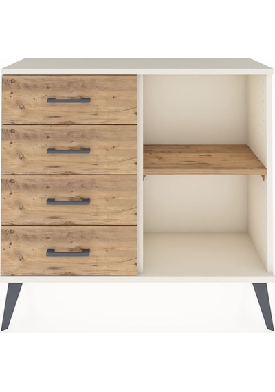 Arges Şifonyer Tek Raflı 4 Çekmeceli 88x30x80 Aytaşı-çam Çam Arges Şifonyer Tek Raflı 4 Çekmeceli 88x30x80 Aytaşı-çam Çam