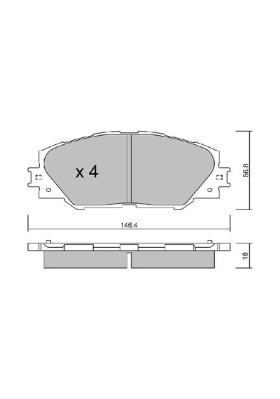 AISIN BPTO1011 Fren Balata Ön Rav4 (A3