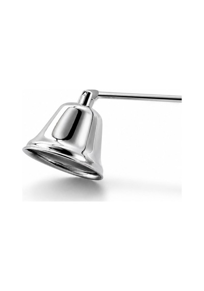 Hareketli Baş Çelik Silver 22 Cm Dekoratif Çan Dizayn Saplı Mum Söndürücü Cin818slv Gümüş