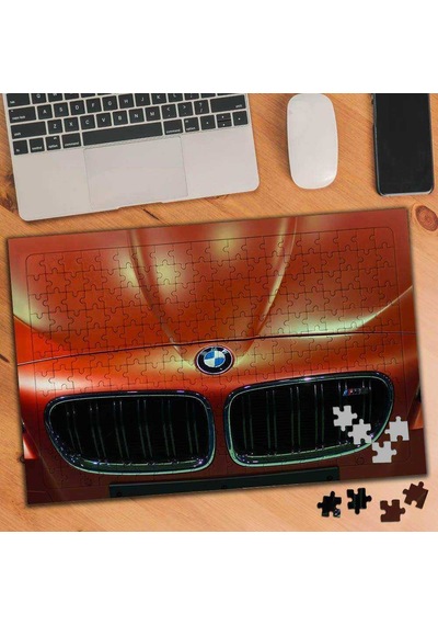 Turuncu Lüks Araba Yakın Çekim 240 Parça Puzzle Yapboz-75179