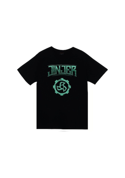 Stoned&Fame Jinjer Baskılı T-shirt SIYAH