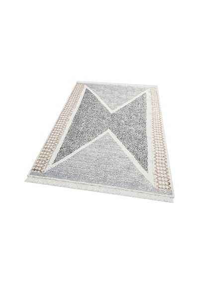 Eko Halı Arya Ar 02 Grey Yıkanabilir Çift Taraflı Modern Desenli Dokuma Kilim - 80x150