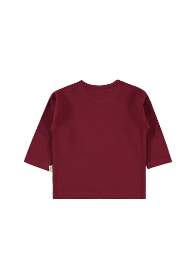 Civil Baby Kız Bebek Sweatshirt 6-18 Ay Koyu Bordo Koyu Bordo