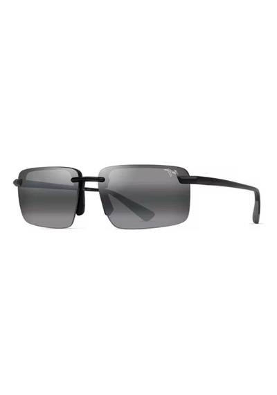 Maui Jim Mj 0626s 002 02 61 Polarize Unisex Dikdörtgen Siyah Kemik Güneş Gözlüğü Siyah