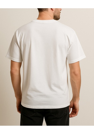Hugo Boss Better Days Baskılı T-shirt Beyaz