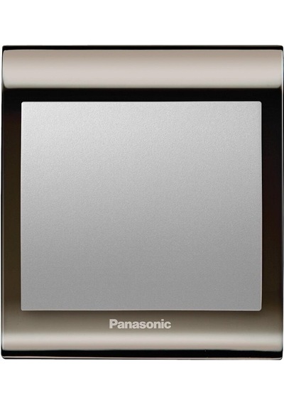 Viko Panasonic Thea Blu Tekli Anahtar Çerçeve Una+füme, Kapak Metalik Beyaz