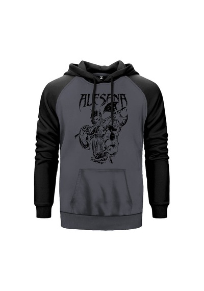 Alesana Gri Renk Reglan Kol Sweatshirt