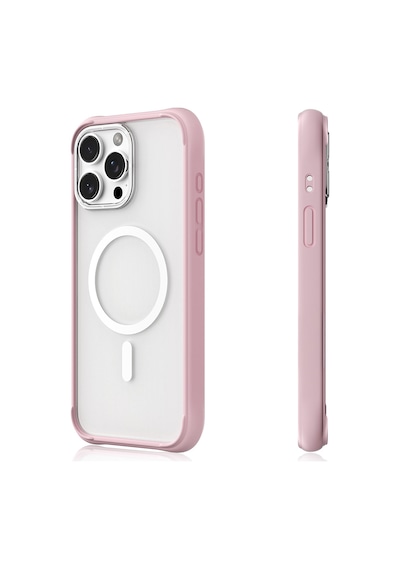Apple Uyumlu iPhone 15 Pro Max Kılıf Magsafe Şarj Özellikli Airbagli Youngkit Dynamic 2 Serisi Kapak Pembe