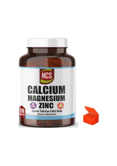 Ncs Magnezyum Kalsiyum Çinko 120 Tablet + Hap Kutusu