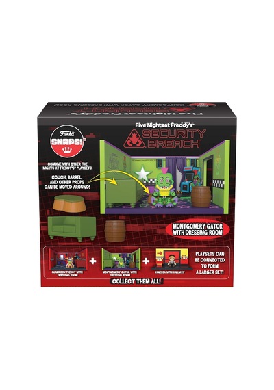 Funko Snaps : Freddy'de Beş Gece - Montgomery Timsahı Ve Giyinme Odası