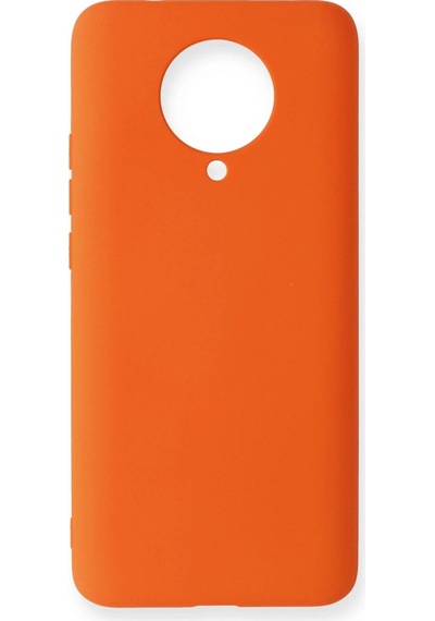 Cosmotex Newface Xiaomi Redmi K30 Pro Kılıf Nano İçi Kadife Silikon - Turuncu