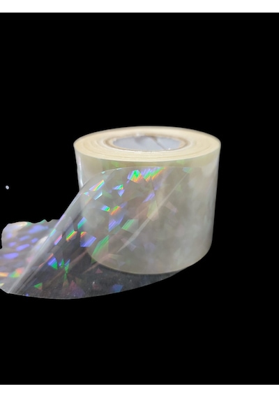 Sıcak Baskı Hologram Folyosu 4cm 5m - Desenli Balıkçılık Malzemeleri - Yapay Yem Baskısı