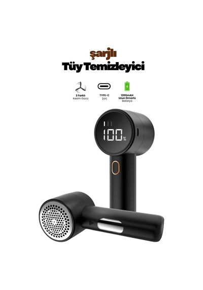 Yeni Nesil Şarjlı Tüy Toplayıcı Tiftik Temizleyici- 3 Mod,1200 Mah 2 Adet Bıçak Ve Kılıf Hediye Çok Renkli