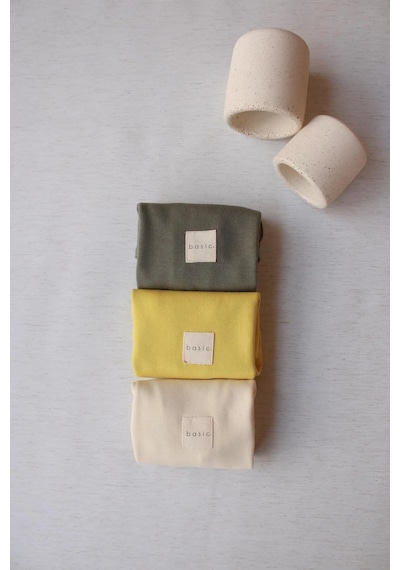 Oh La La Koala 3lü Basic Kısa Kollu Çıt Çıtlı Body Zıbın Model 8 Çok Renkli