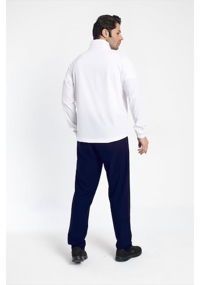Crozwise 1242-08 Lycra Armüllü Erkek Eşofman Takım Beyaz