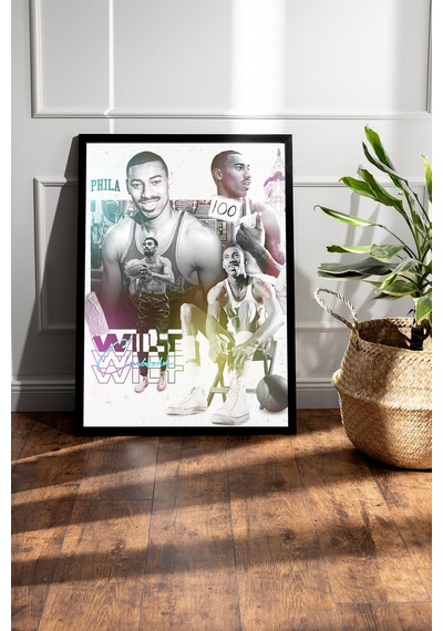 Wilt Chamberlain Çerçeveli Tablo - Basketbol Nba Posteri Tablo