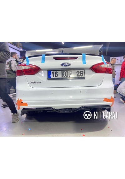 Kit Garaj Ford Focus 3 Sedan Makyajlı - Makyajsız Arka Ek Boyasız Plastik