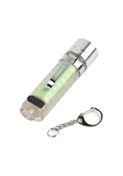 Taktik Fener Mıknatıslı Çakarlı El Feneri Yeşil Kutulu Çok Fonksiyonlu Usb Şarjlı Acil Durum Şeffaf