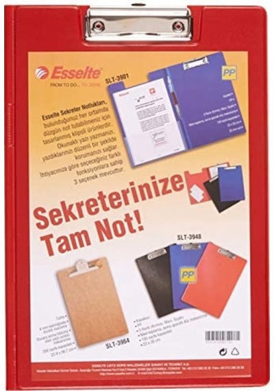 Esselte Sekreter Notluğu, Kapaklı, Kırmızı, 39011525