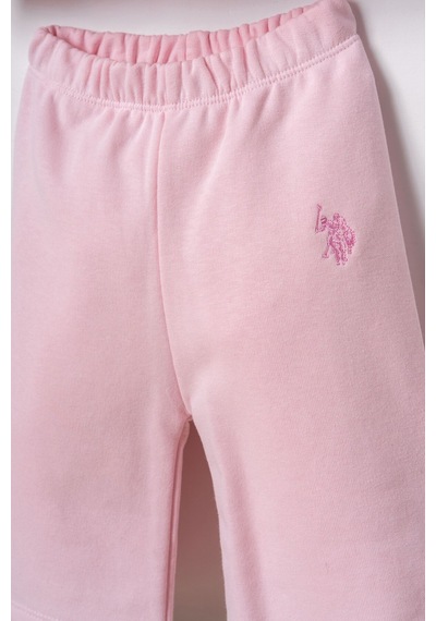U.S. Polo Assn. Nakışlı Kız Bebek Pembe Uzun Kol Pijama Takım Usb3246-c-v2 Usb3246-c-v2