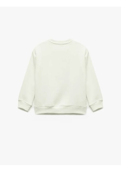 Koton Fiyonklu Ekru Kız Çocuk Sweatshirt 6wkg10088ak Ekru