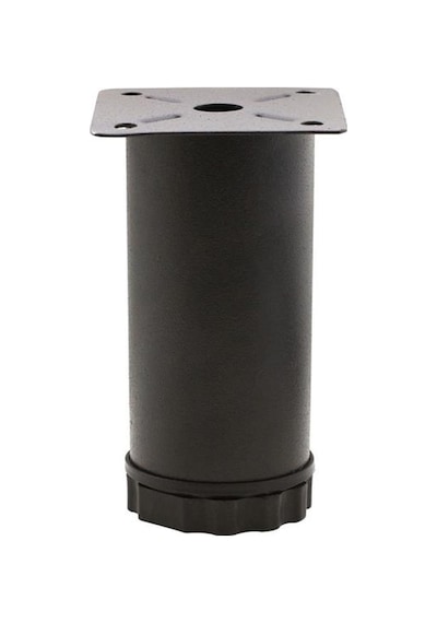 Mobilya Ayağı Metal 6 Cm Alttan Ayarlı 42 Mm Mat Siyah Ayak