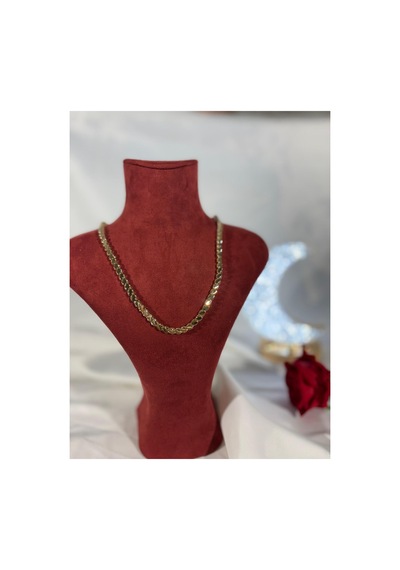 Arpa Desen Şık Uzun Altın Kaplama Kolye Gold Gold