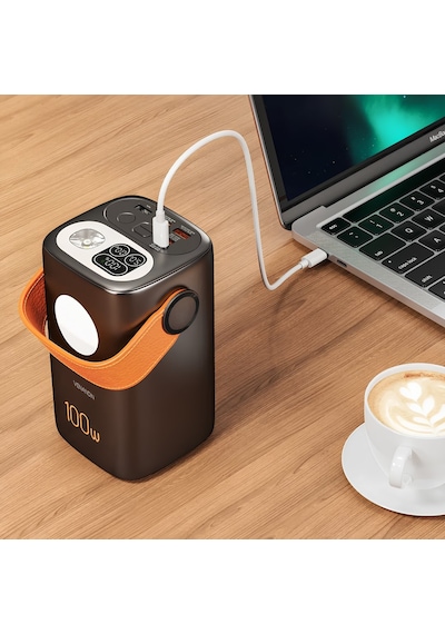 Venandin Pwb60b2 60.000 Mah 100w Pd Powerbank Laptop Şarj Destekli, Led Göstergeli, Aydınlatmalı Ultra Güç Siyah