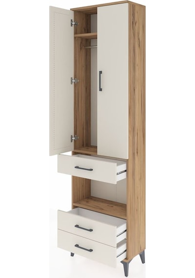 Arges Dolap 3 Raflı 3 Çekmeceli Tek Askılı 60x30x221 Çam-aytaşı Çam Arges Dolap 3 Raflı 3 Çekmeceli Tek Askılı 60x30x221 Çam-aytaşı Çam