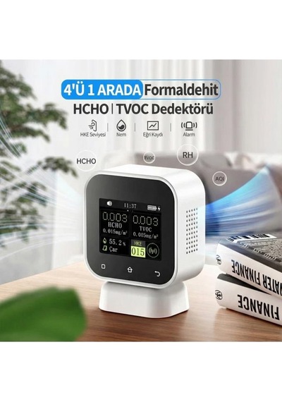 Fnırsı Sfd-02 4'ü 1 Arada Dokunmatik Hava Kalitesi Ölçüm Cihazı