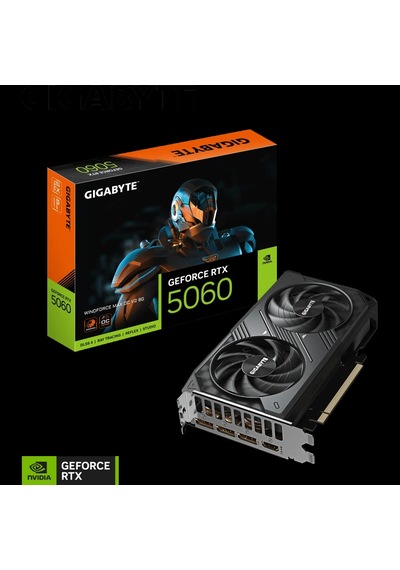 Gıgabyte Gv-n5060wf2max Ocv2-8gd, Rtx5060, Wındforce Max Ocv2, 8gb, Gddr7, 128bıt, 2 Fanlı, 1xhdmı,