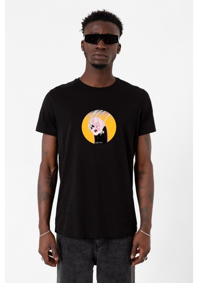 Meovv Meow Siyah Erkek Tshirt 001