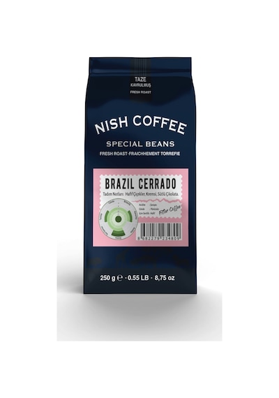 Nish Filtre Kahve Brazil Cerrado 250 Gr Öğütülmüş