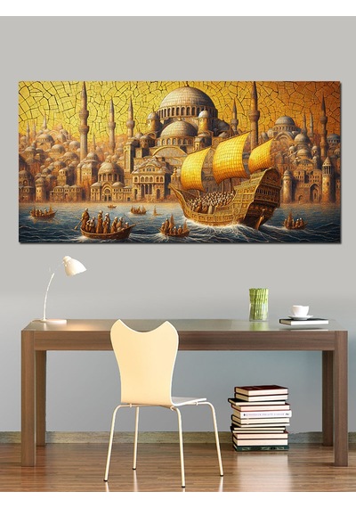 Kanvas Tablo Altın Çağ Osmanlı Gemisi