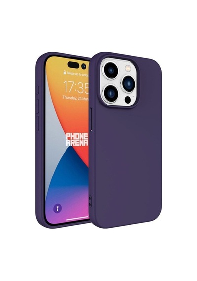Apple Uyumlu iPhone 15 Pro Max Kılıf Zore Lsr Lansman Kapak Derin Mor