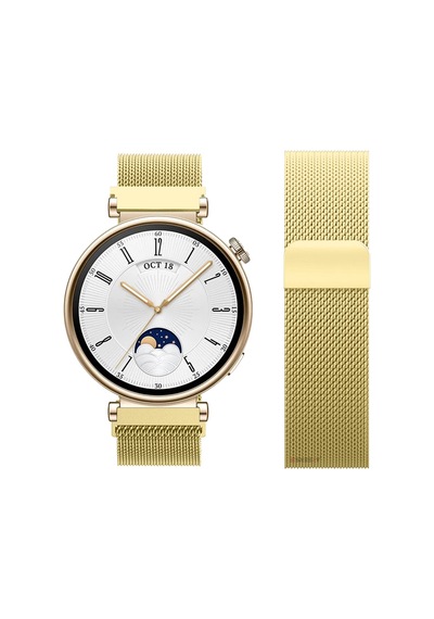 Huawei Watch Gt4 41mm Uyumlu Manyetik Milanese Loop Metal Kordon