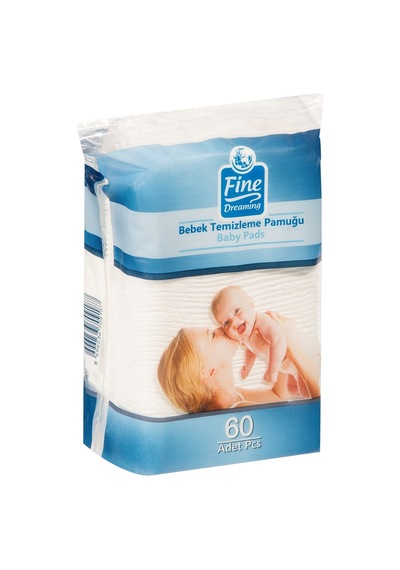 Fine Dreaming P60 Bebek Temizleme Pamuğu %100 Pamuk 100g - 4 Adet Tarı