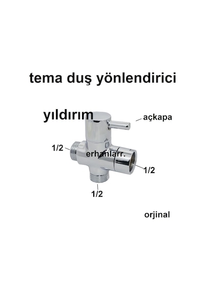 Tema Siamp Duş Seti Yönlendirci Sürgülü Duş Seti Aç Kapa Orjin