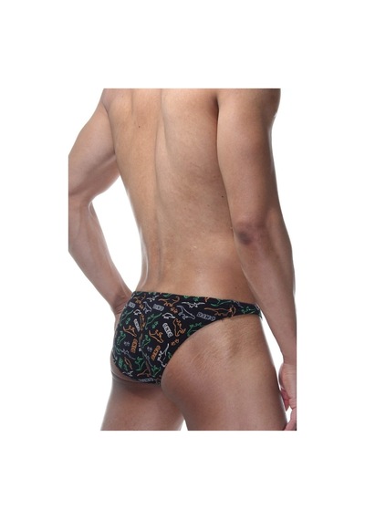 Darkzone Dinazor Desenli Erkek Slip - Dzn6442 Siyah