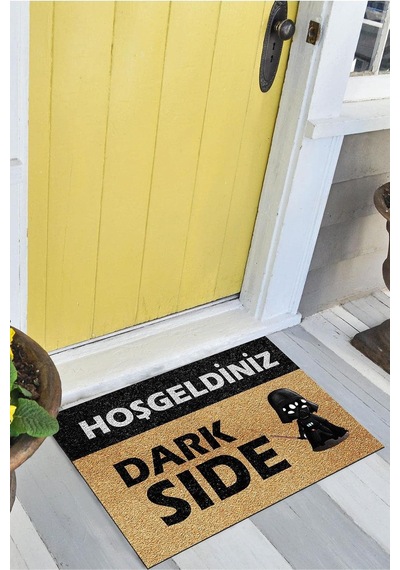 Tr Dark Side Kapı Önü Paspası Dekoratif Kapı Paspası Dış Mekân Paspas Ev İçi Paspası 45x70cm Diğer