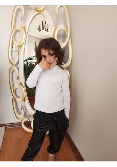 Zeze Unisex Çocuk Kışlık Bluz Beyaz
