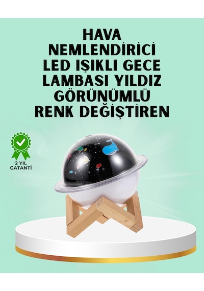 Projektör Işığı Bulunan Usb Bağlantılı Mini Aromaterapi Destekli Hava Nemlendirici