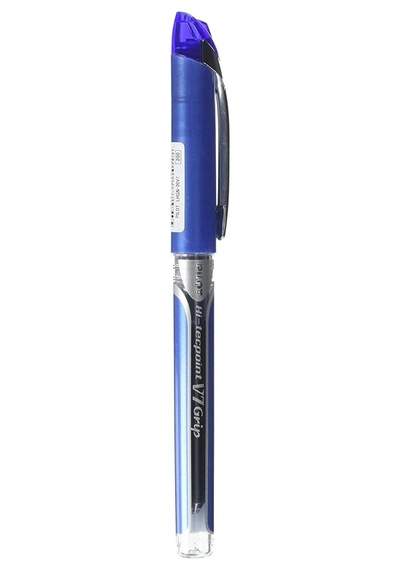 Pılot V7 Grip - Mavi 124-Pembe