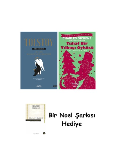 Tolstoy Bütün Eserleri 10 Ciltli + Tuhaf Bir Yılbaşı Öyküsü + Bir Noel Şarkısı
