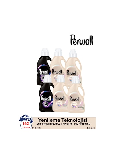 Açık Renkliler 4x 1.485 Ml 27 Yıkama & Siyahlar 2x 1.485 Ml 27 Yıkama 6'lı Set 162yıkama