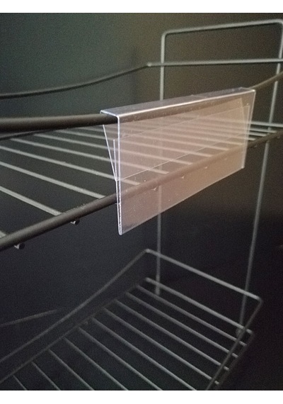 10 Adet Pvc Etiketlik 10x4 Cm Tele Geçebilir Cama Geçebilir Geçme